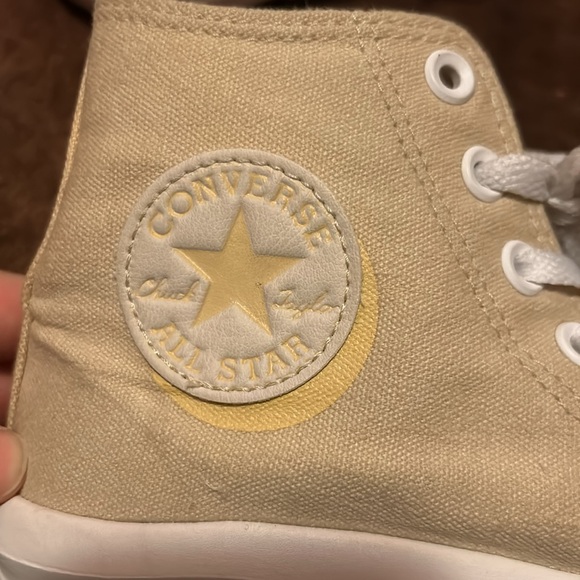 Converse Chuck Taylor All Star Move High Platform Shoes Size 8.5 Tan Farro - Picture 6 of 8